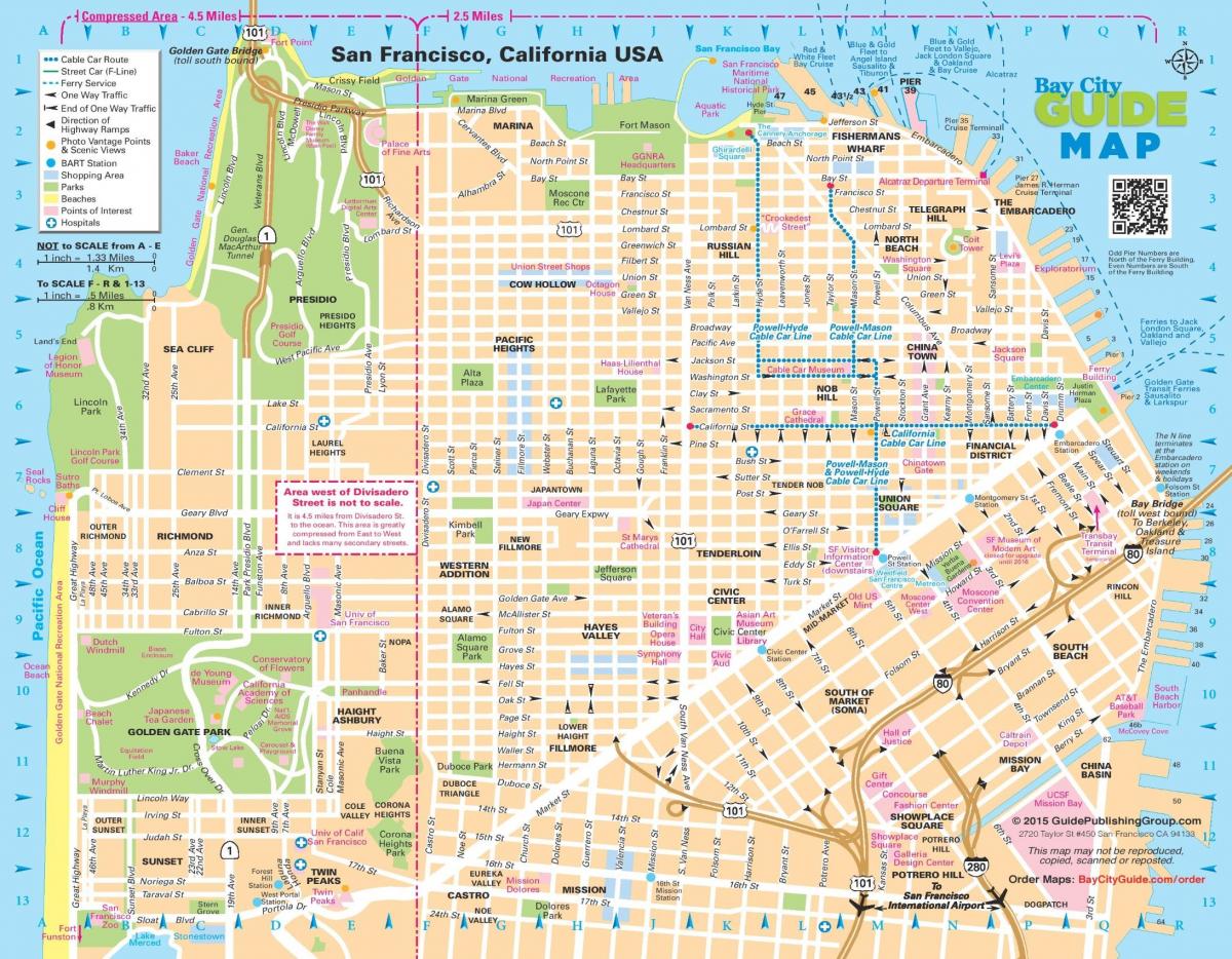 Mappa delle strade di San Francisco
